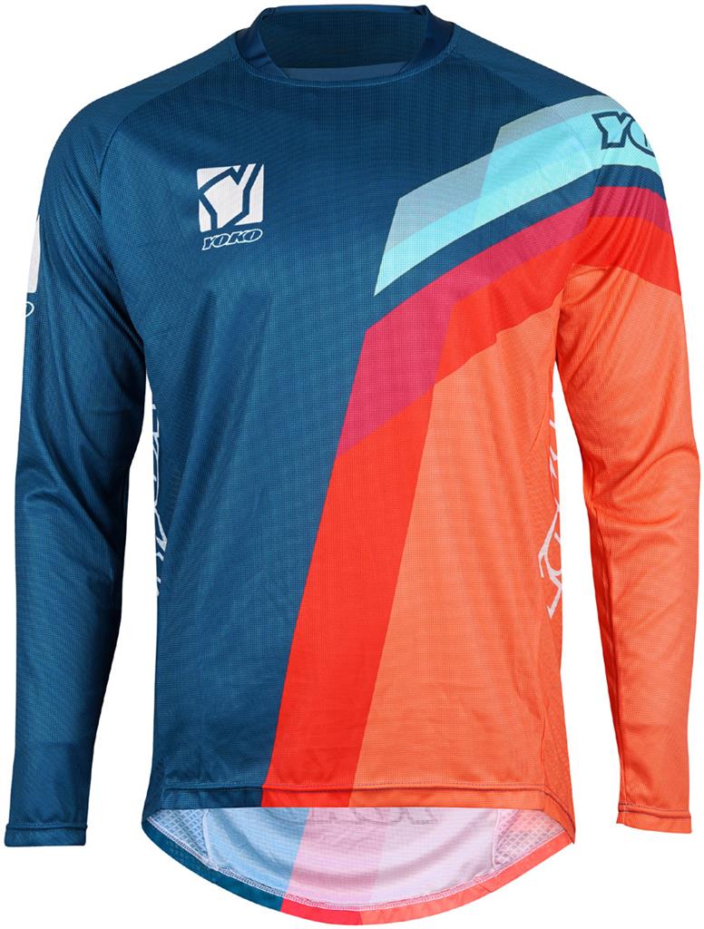 MARŠKINĖLIAI MX jersey YOKO VIILEE blue/ orange / blue