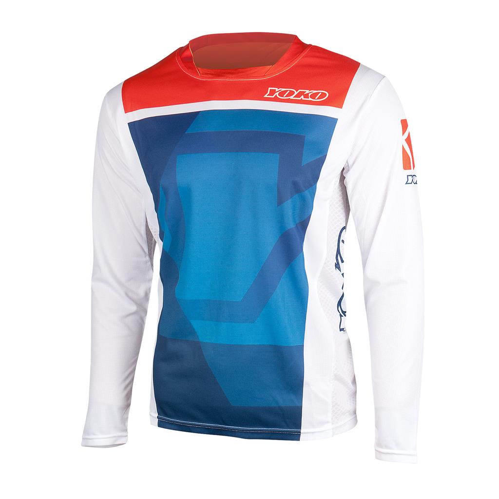 MARŠKINĖLIAI MX jersey YOKO KISA blue / red