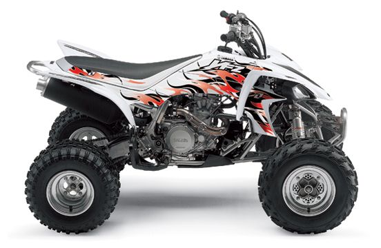 Grafikų k-tas One 450 YFZ flame blanc 2009->