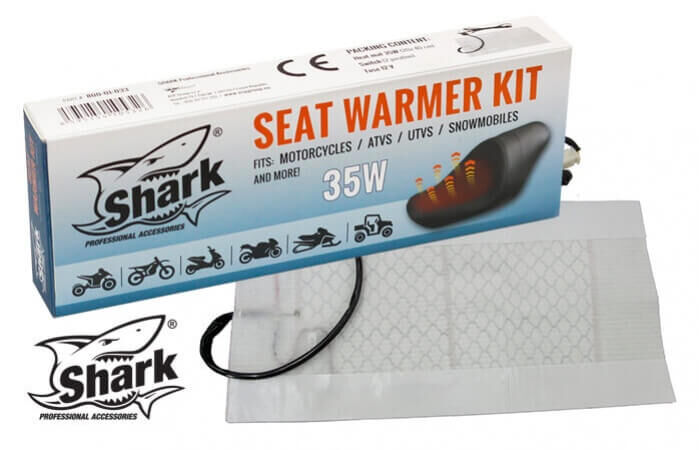 Sėdynės šildimo elementas SHARK (Universalus) SCOOTER/ATV/MOTORCYCLES,12V,35WATT, 19,5X39,5CM