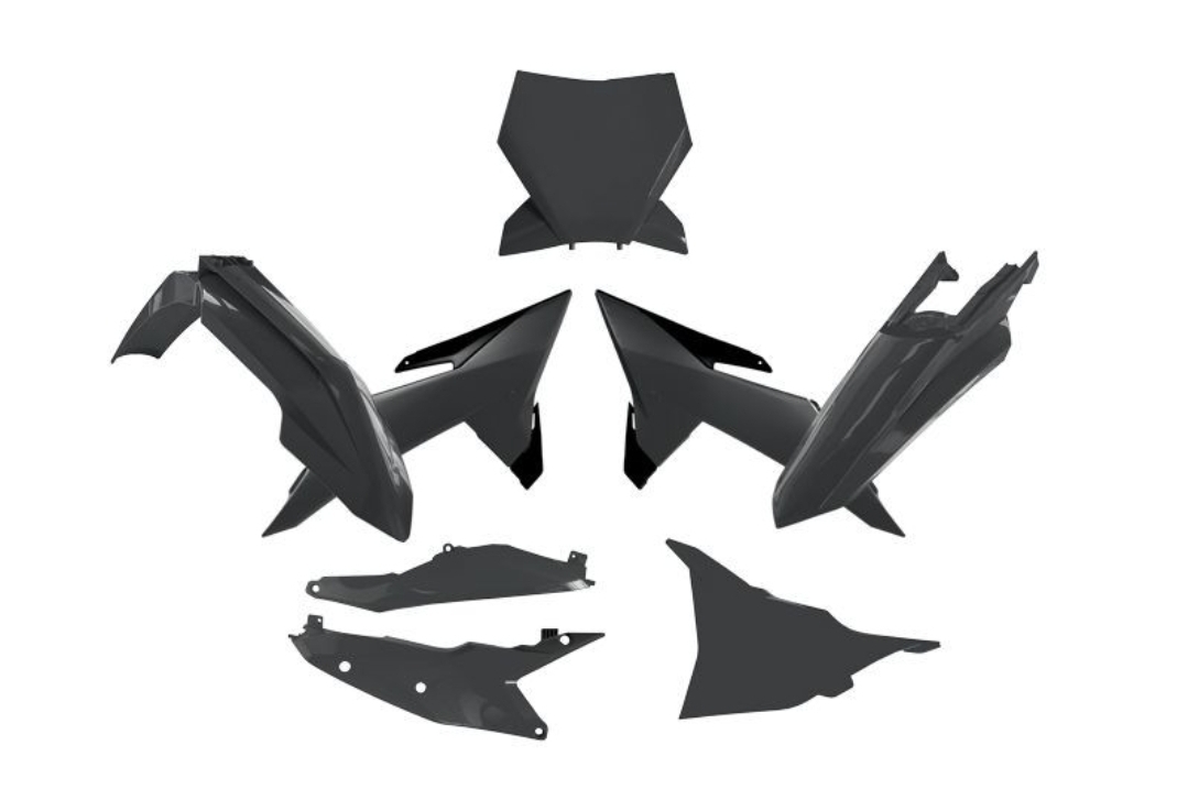 Plastikų k-tas KTM sx/sxf 125-450 2025-2026 juodi
